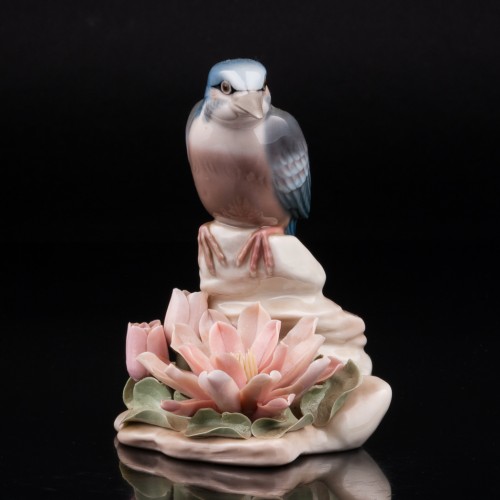 Зимородок у цветка, Lladro, Испания, 1974-83 гг