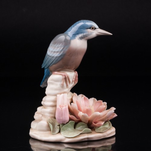 Зимородок у цветка, Lladro, Испания, 1974-83 гг