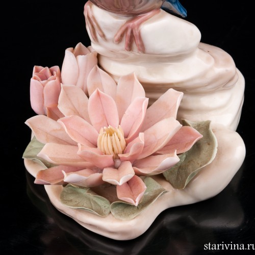 Зимородок у цветка, Lladro, Испания, 1974-83 гг