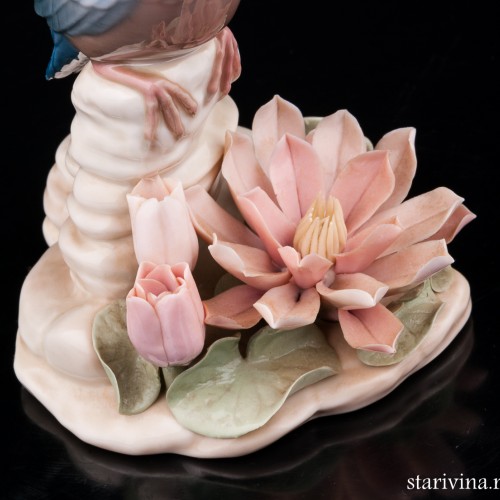 Зимородок у цветка, Lladro, Испания, 1974-83 гг