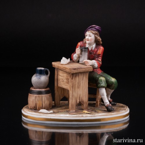 Композиция из фарфора "В таверне", Германия, пер. пол. 20 в.