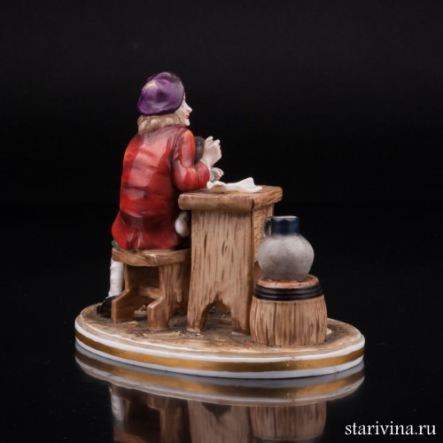 Композиция из фарфора "В таверне", Германия, пер. пол. 20 в.