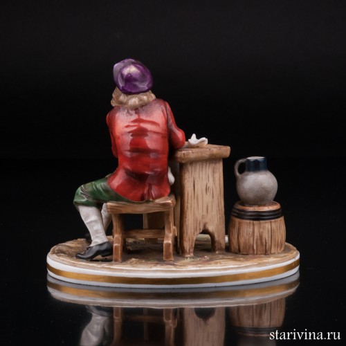 Композиция из фарфора "В таверне", Германия, пер. пол. 20 в.