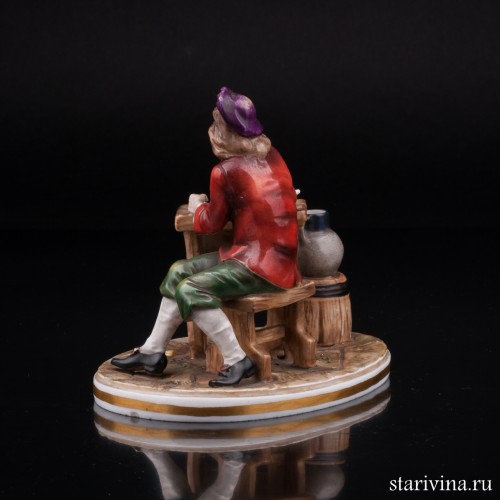 Композиция из фарфора "В таверне", Германия, пер. пол. 20 в.