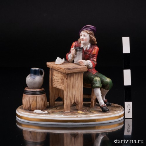 Композиция из фарфора "В таверне", Германия, пер. пол. 20 в.