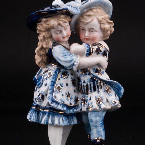 Девочка и мальчик в шляпах, Германия, Scheibe-Alsbach, Германия, 1887-1900 гг