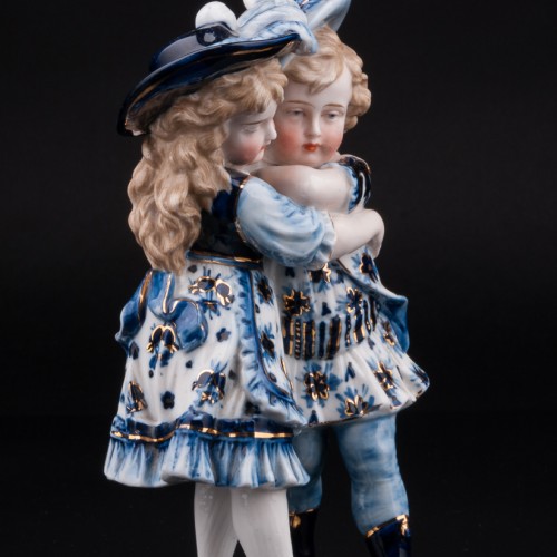 Девочка и мальчик в шляпах, Германия, Scheibe-Alsbach, Германия, 1887-1900 гг