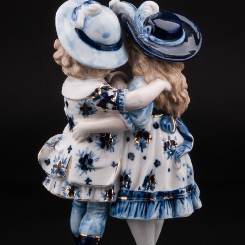 Девочка и мальчик в шляпах, Германия, Scheibe-Alsbach, Германия, 1887-1900 гг