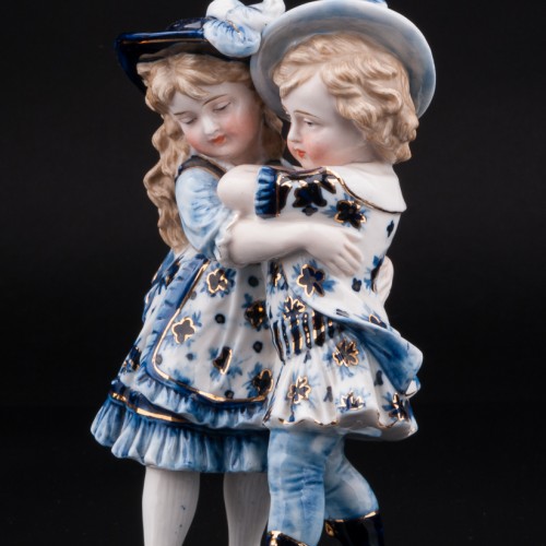 Девочка и мальчик в шляпах, Германия, Scheibe-Alsbach, Германия, 1887-1900 гг