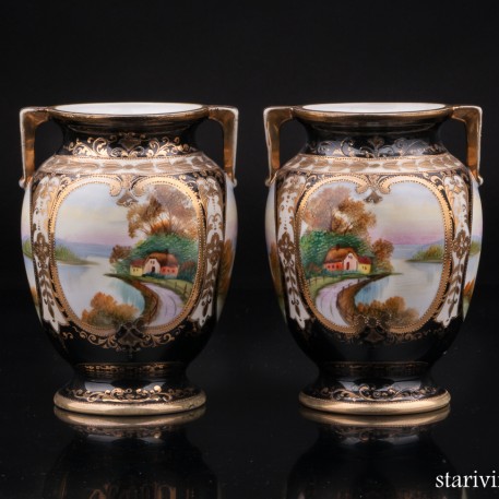 Две вазы, Noritake, Япония, 1920-40 гг