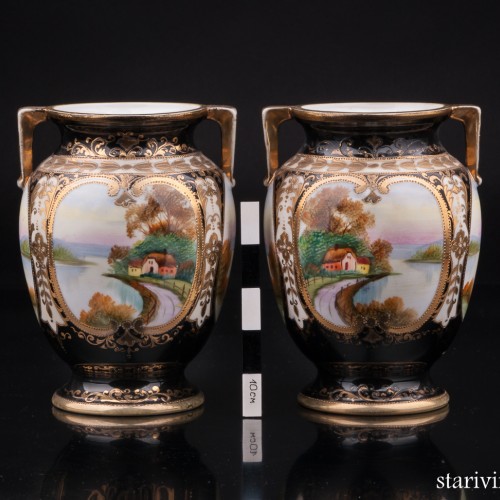 Две вазы, Noritake, Япония, 1920-40 гг