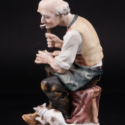 Башмачник и котенок, Capodimonte, Италия