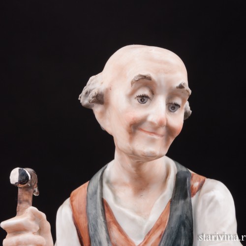 Башмачник и котенок, Capodimonte, Италия