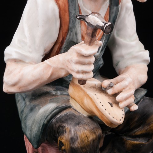 Башмачник и котенок, Capodimonte, Италия