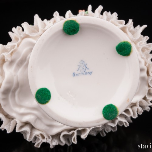 Балерина в белом платье, кружевная, Rudolf Kammer, Германия, 1940-50 гг