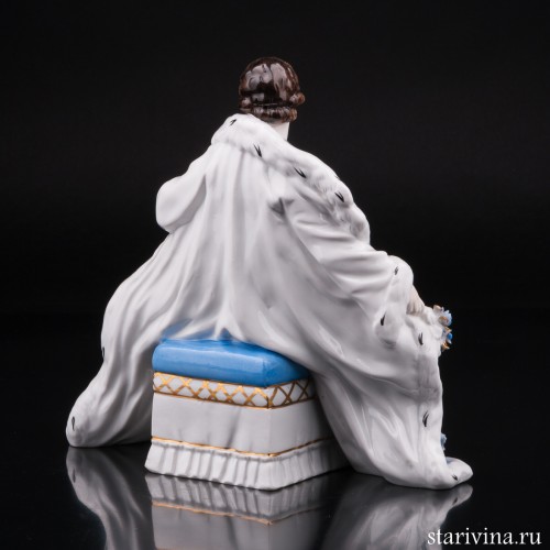 Дама в собольей шубе, кружевная, Muller & Co, Германия, 1907-52 гг