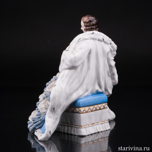 Дама в собольей шубе, кружевная, Muller & Co, Германия, 1907-52 гг