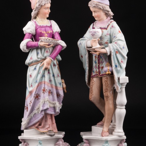 Пара в костюмах возрождения, Германия, 19 в