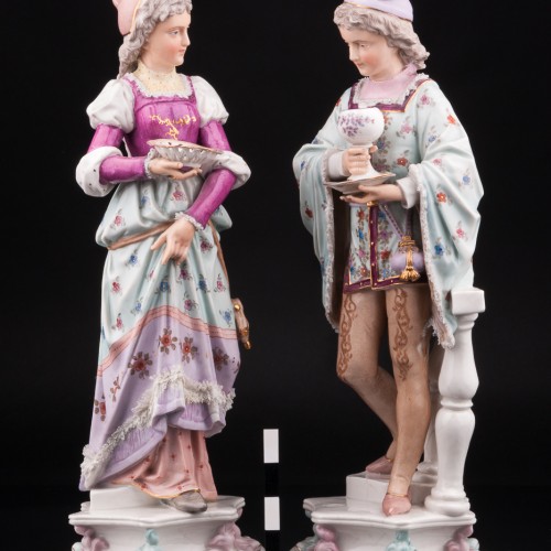 Пара в костюмах возрождения, Германия, 19 в