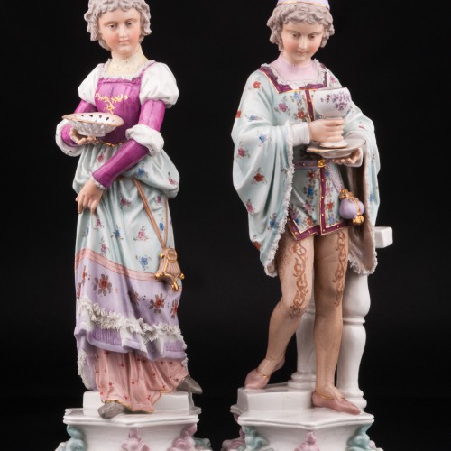 Пара в костюмах возрождения, Германия, 19 в