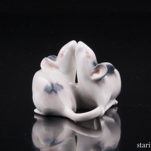 Две белых мыши, Royal Copenhagen, Дания, 1969 г