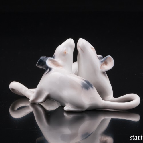 Две белых мыши, Royal Copenhagen, Дания, 1969 г