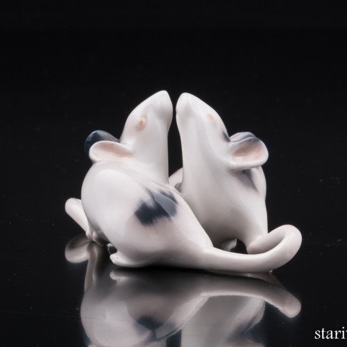 Две белых мыши, Royal Copenhagen, Дания, 1969 г