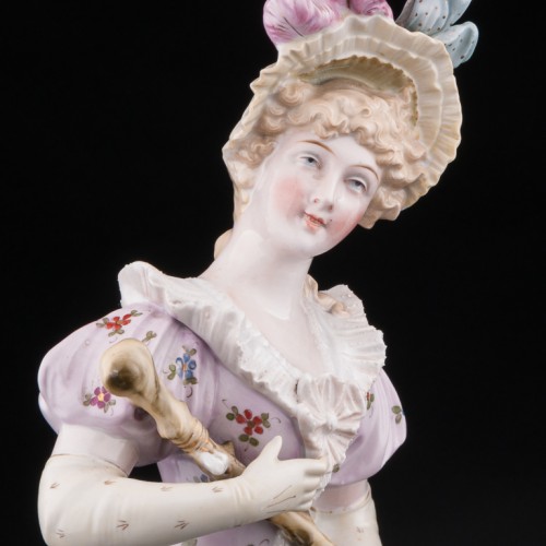 Девушка с тростью, Германия, кон. 19 - нач. 20 вв