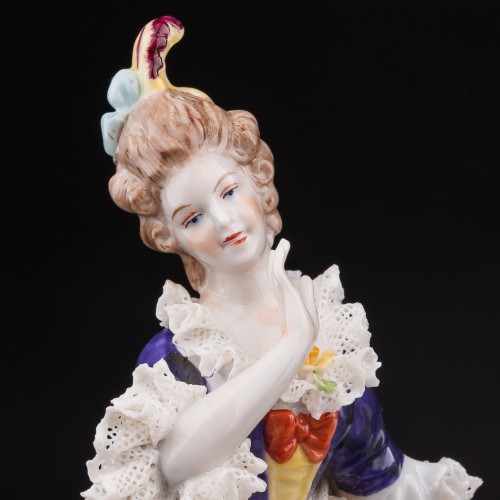 Группа у рояля, кружевная, Дрезден, Германия, сер. 20 в