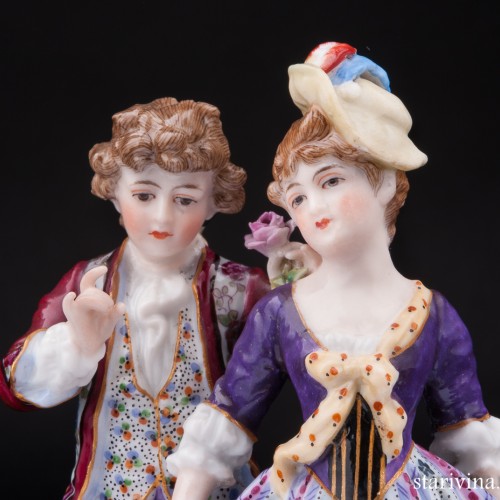 Пара на прогулке, Dressel, Kister & Co, Германия, 1907-20 гг