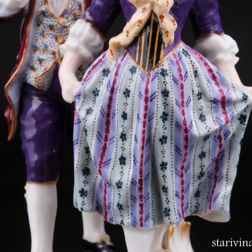 Пара на прогулке, Dressel, Kister & Co, Германия, 1907-20 гг