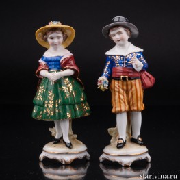 Дети в шляпах, E. A. Muller, Германия, 1890-1927 гг