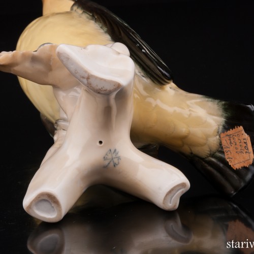 Фарфоровая статуэтка птицы Иволга, Karl Ens, Германия, 1940-50 гг.