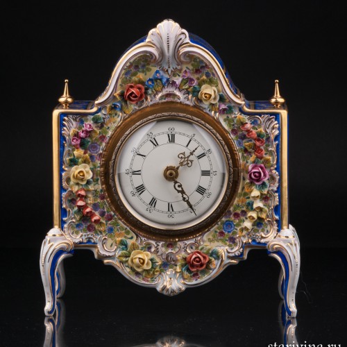 Фарфоровые Часы, Дрезден, Германия, сер. 20 в