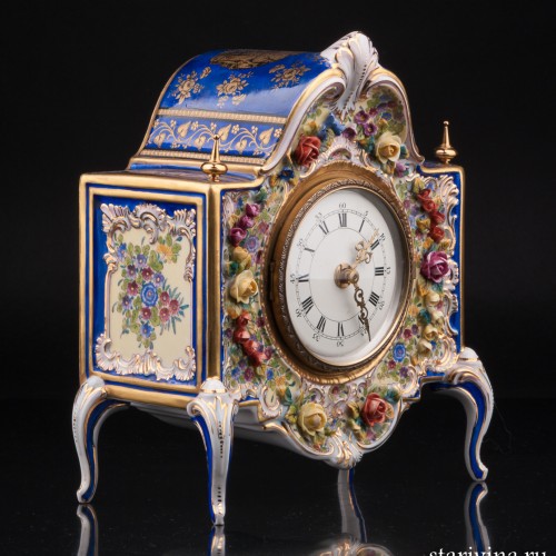 Фарфоровые Часы, Дрезден, Германия, сер. 20 в