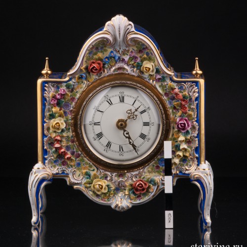 Фарфоровые Часы, Дрезден, Германия, сер. 20 в