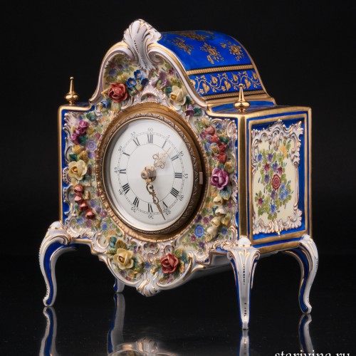 Фарфоровые Часы, Дрезден, Германия, сер. 20 в