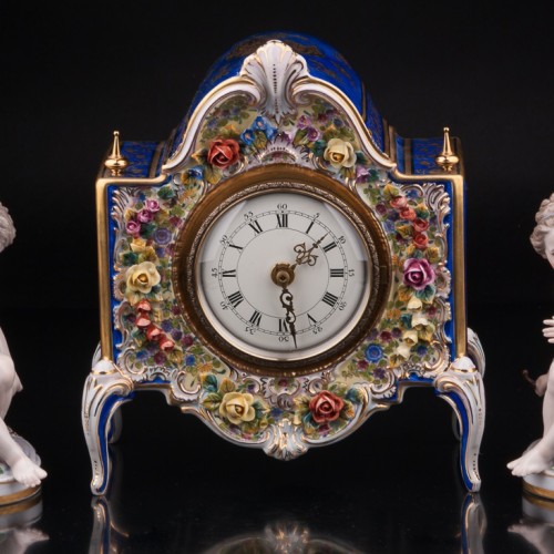 Фарфоровые Часы, Дрезден, Германия, сер. 20 в