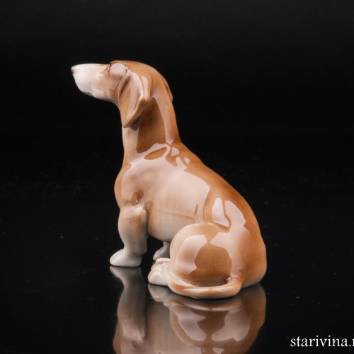 Сидящая такса, миниатюра, Metzler & Ortloff, Германия, сер. 20 в