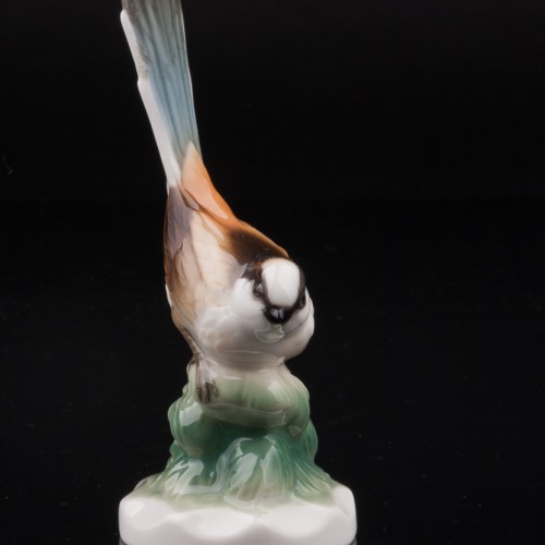 Длиннохвостая синица, миниатюра, Hutschenreuther, Германия