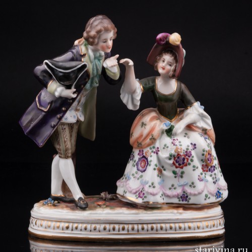 Романтическая пара, Fasold & Stauch, Германия, сер. 20 в