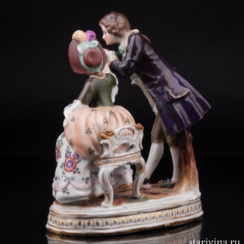 Романтическая пара, Fasold & Stauch, Германия, сер. 20 в