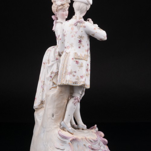 Романтическая пара с веером, Германия, кон. 19 в