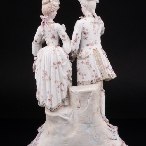 Романтическая пара с веером, Германия, кон. 19 в