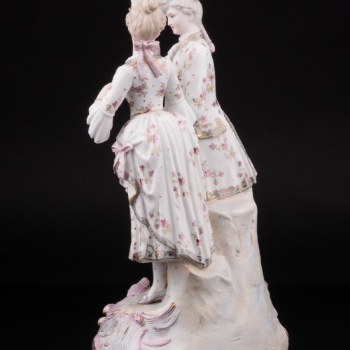 Романтическая пара с веером, Германия, кон. 19 в