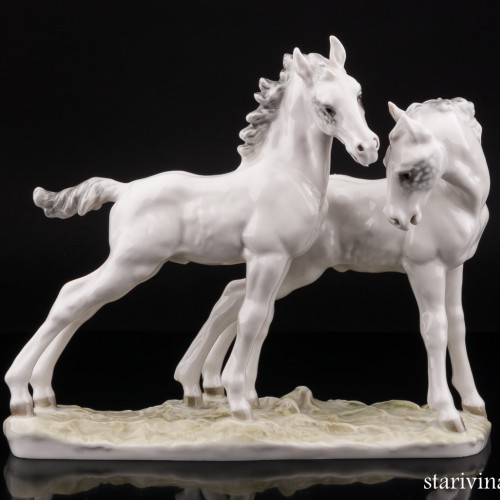 Два жеребёнка, Hutschenreuther, Германия, 1968-70 гг