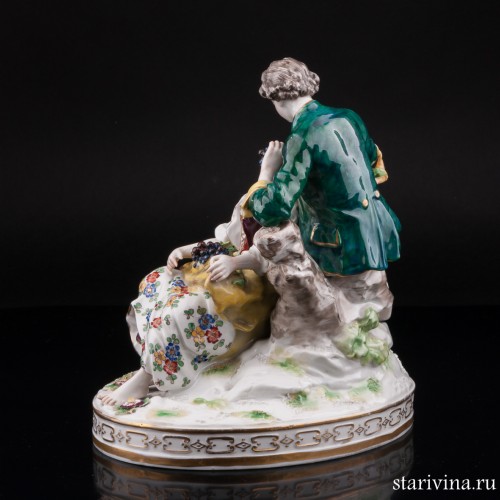 Пара с виноградом, Volkstedt, Германия, кон. 19 в