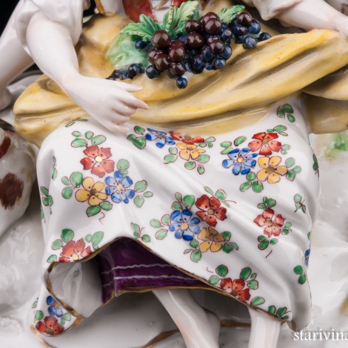 Пара с виноградом, Volkstedt, Германия, кон. 19 в