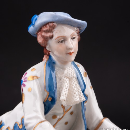 Вечерний пасьянс, пара, кружевная, Sitzendorf, Германия