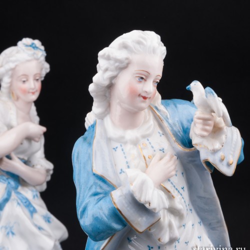 Пара в голубом, Франция, 19 в